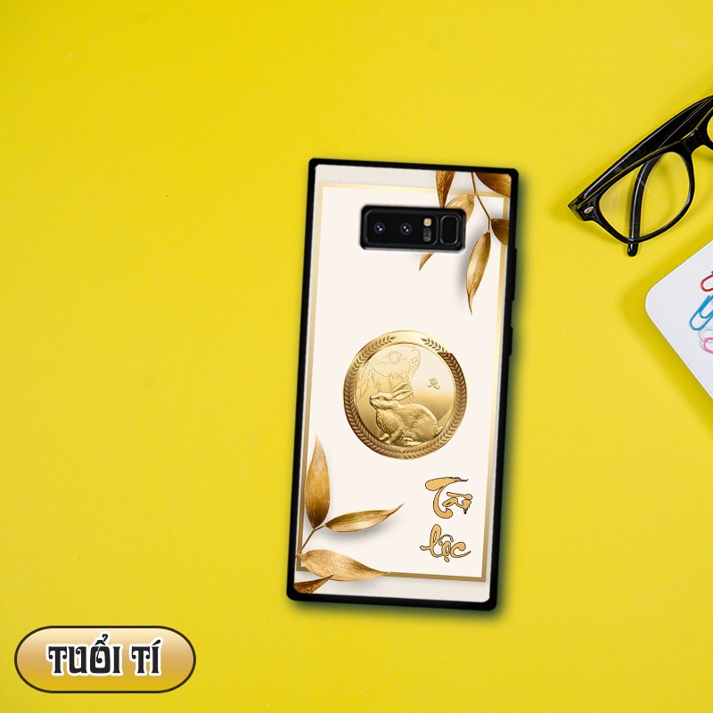 Ốp lưng kính 3D 12 con giáp - Samsung galaxy Note 8