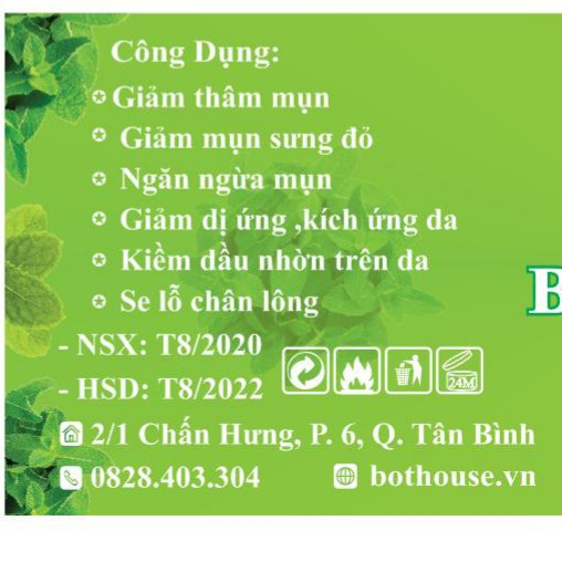 🍃🍃MASK DẺO COLLAGEN BẠC HÀ HANDMADE NHÀ BỘT  DƯỠNG DA GIẢM MỤN