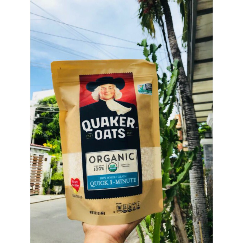 Yến Mạch tươi giảm cân Quacker Oats Old Fashioned cán vỡ 454g date 2022