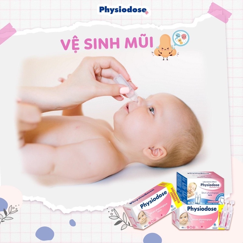 Nước muối sinh lý Physiodose - Mẫu mới