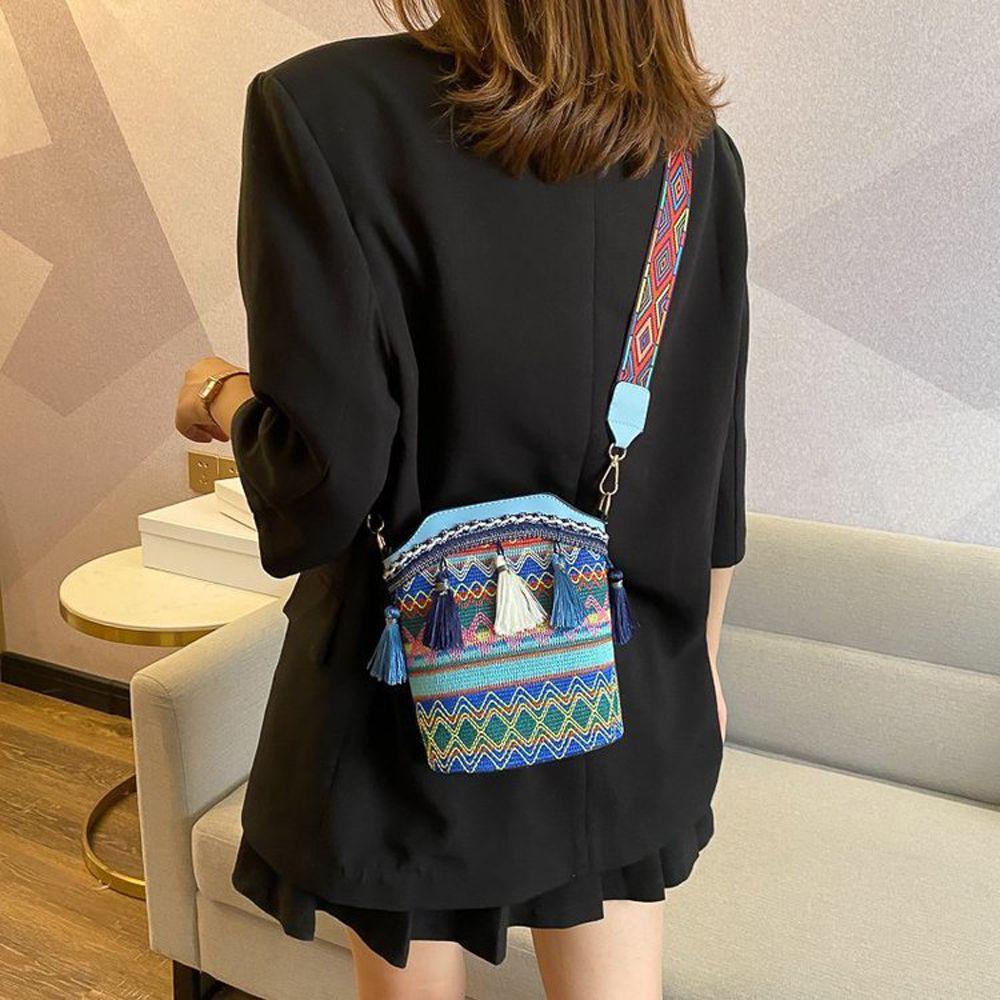 Túi Đeo Chéo Vai Sức Chứa Lớn Phong Cách Bohemian Thời Trang Hàn Quốc