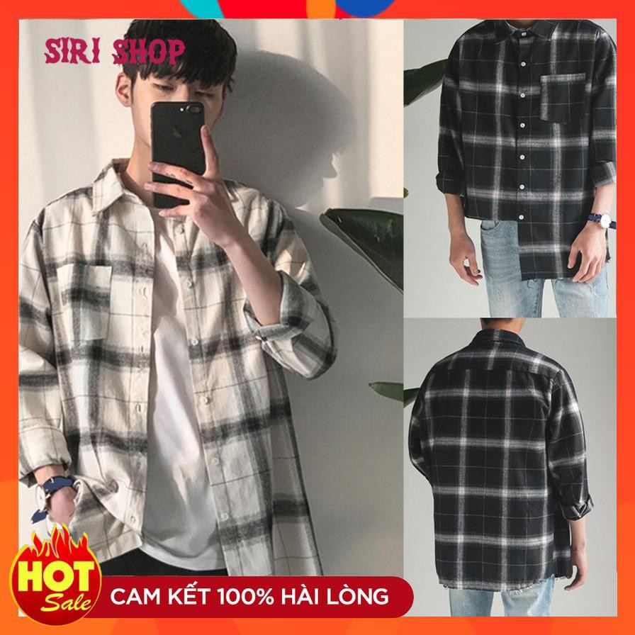 _Giá Sốc_ Áo Khoác Sơ Mi Caro 5STAR, Vải Không nhăn, không xù, Không Phai Màu Cao Cấp _Siri Shop