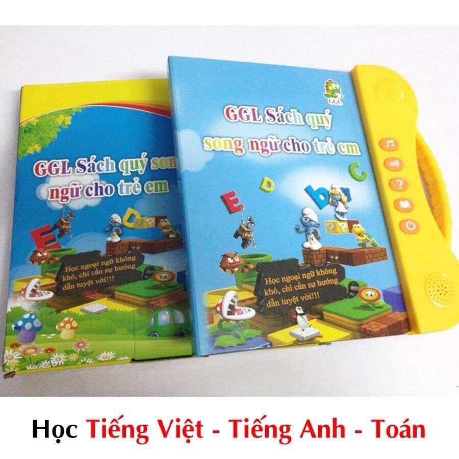 [HOT HA] Sách nói, bộ sách nói song ngữ anh việt cho bé Tặng ngay bộ thước vẽ sáng tạo-eudora_stores