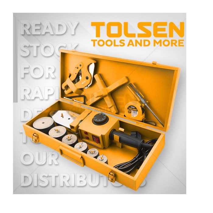 Máy Hàn Ống Tolsen 33021 - 700W ~ 1500W, Dải Nhiệt Độ 0-300°C, Bảo Vệ Chống Đánh Rét và Quá Nóng