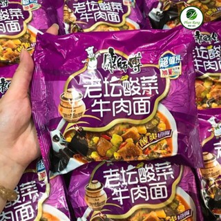 Mỳ tôm chua cay dưa bò