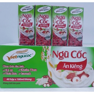 THÙNG 40 HỘP THỨC UỐNG NGŨ CỐC ĂN KIÊNG VIỆT NGŨ CỐC 180ML