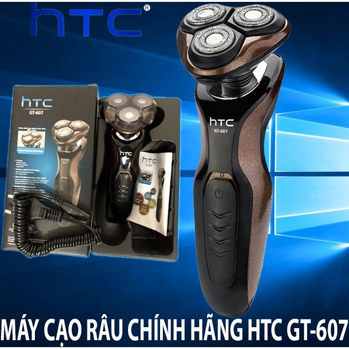 Máy Cạo Râu HTC GT - 607 Chính Hãng, Máy Cạo Râu Sạc Pin Chống Nước Siêu Sạch Model 2020