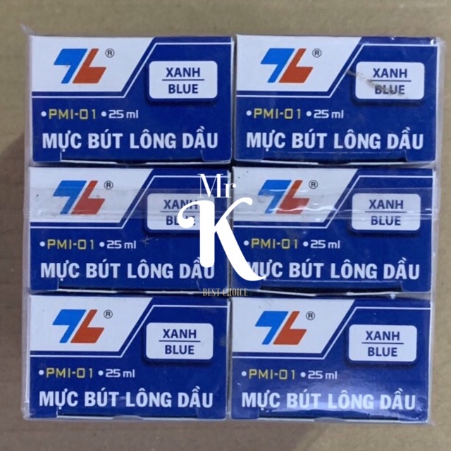 LỐC 6 CHAI MỰC BÚT LÔNG DẦU TL PMI-01