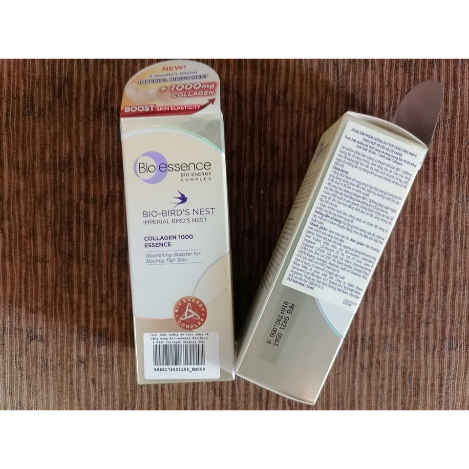(date 04/2024) Tinh chất dưỡng da tươi sáng và căng mọng Bio Essence Bio-Bird's Nest Collagen Essence 30ml