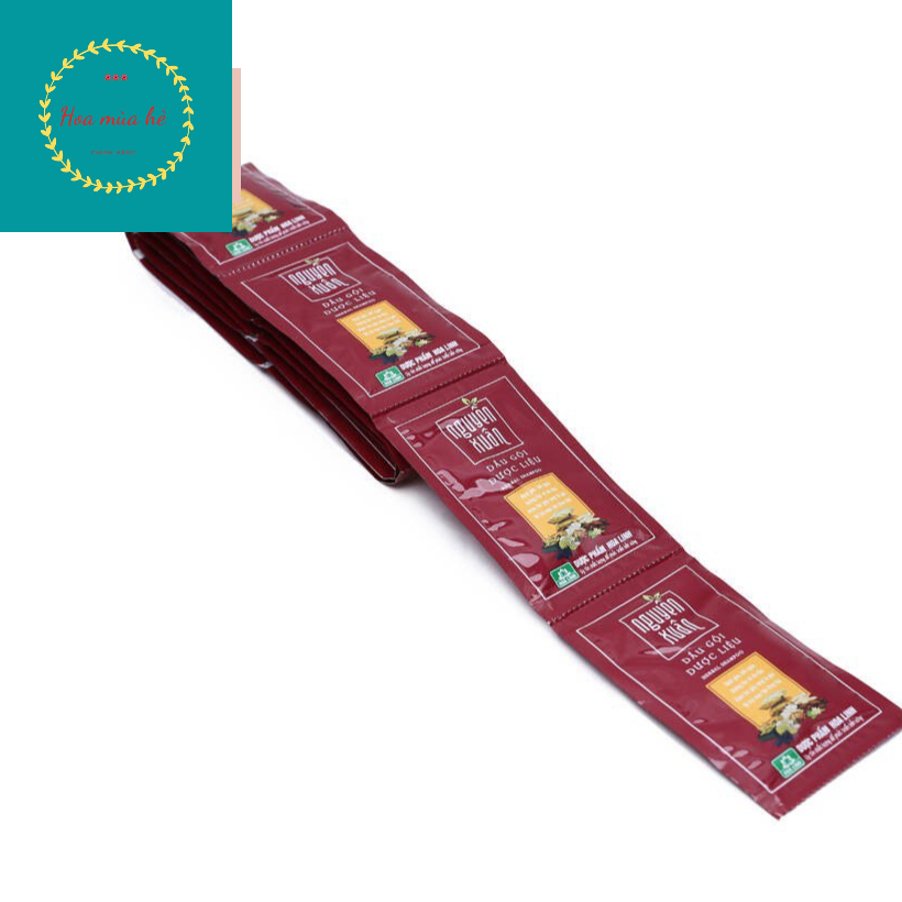 Dầu gội dược liệu Nguyên Xuân dành cho tóc thường - dây 10 gói x 5,5ml ( dây màu đỏ )