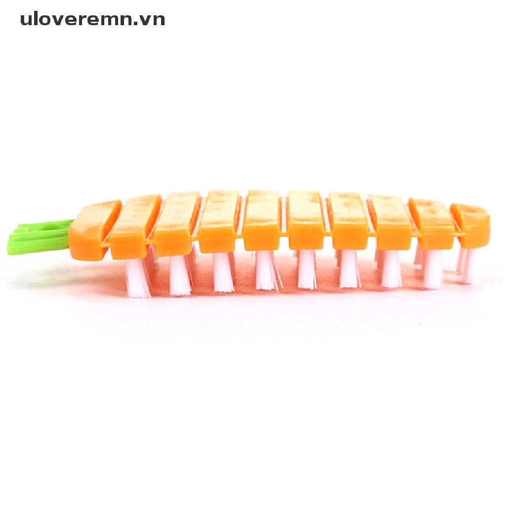 Uloveremn 1 Bàn Chải Làm Sạch Rau Củ Quả Có Thể Uốn Cong Với Tay Cầm Củ Cải