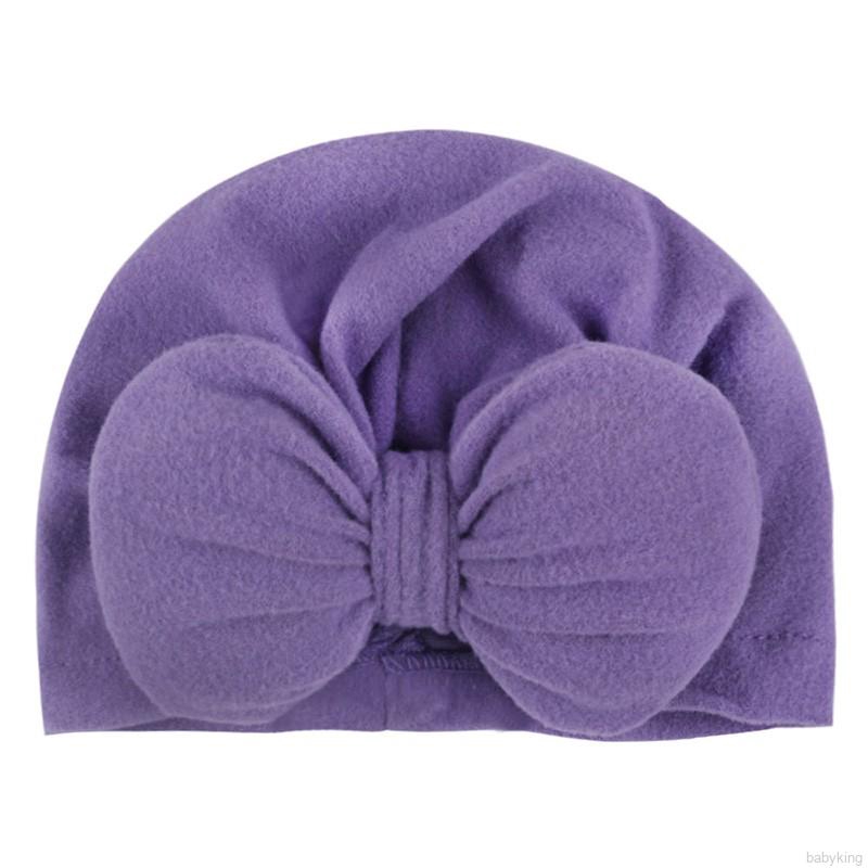 Mũ kiểu băng đô turban co giãn thắt nơ xinh xắn đáng yêu dành cho bé