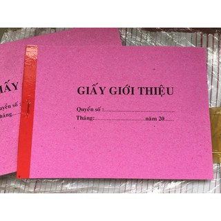 Cuốn giấy giới thiệu 1 liên trắng, 12x19 cm, 100 tờ