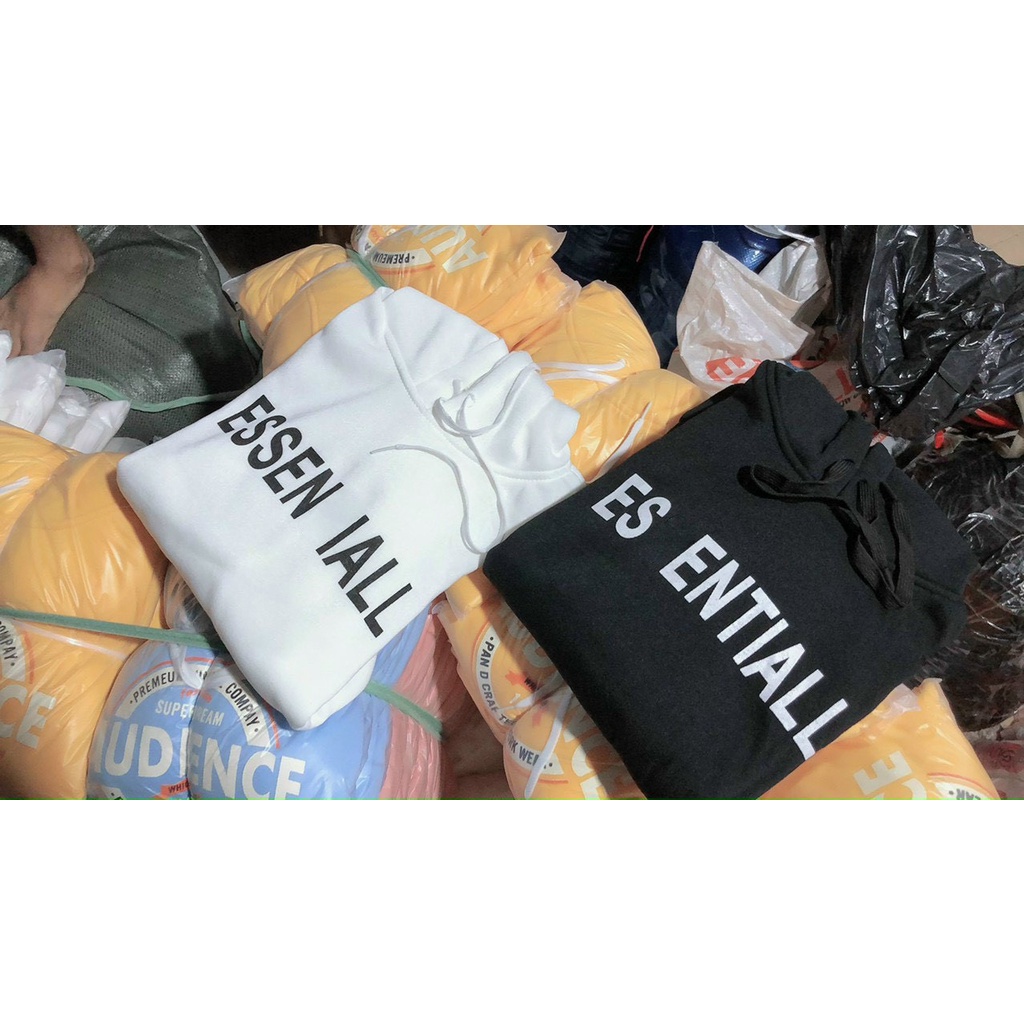 Áo Hoodie Essentials -Kay Boutique, Chất Nỉ Bông Cotton Dày Dặn Có Đủ 2 Màu kèm ảnh thật