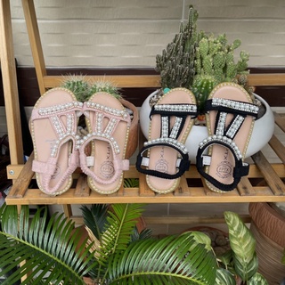 [Sale] Giày sandal bé gái đính châu lấp lánh