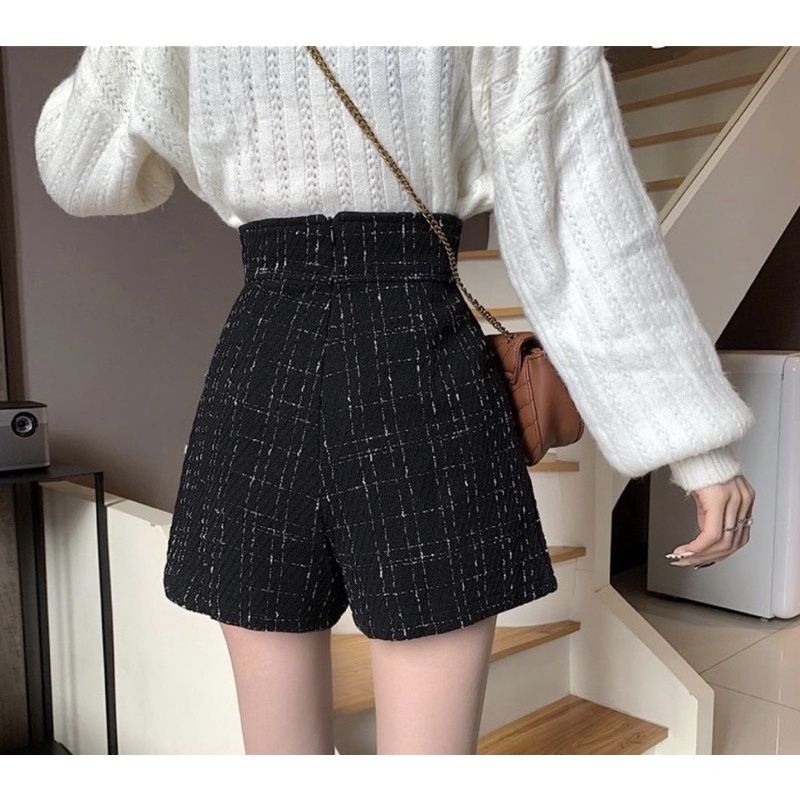 Chân váy dạ cúc ngọc hàng QC siêu hách dáng