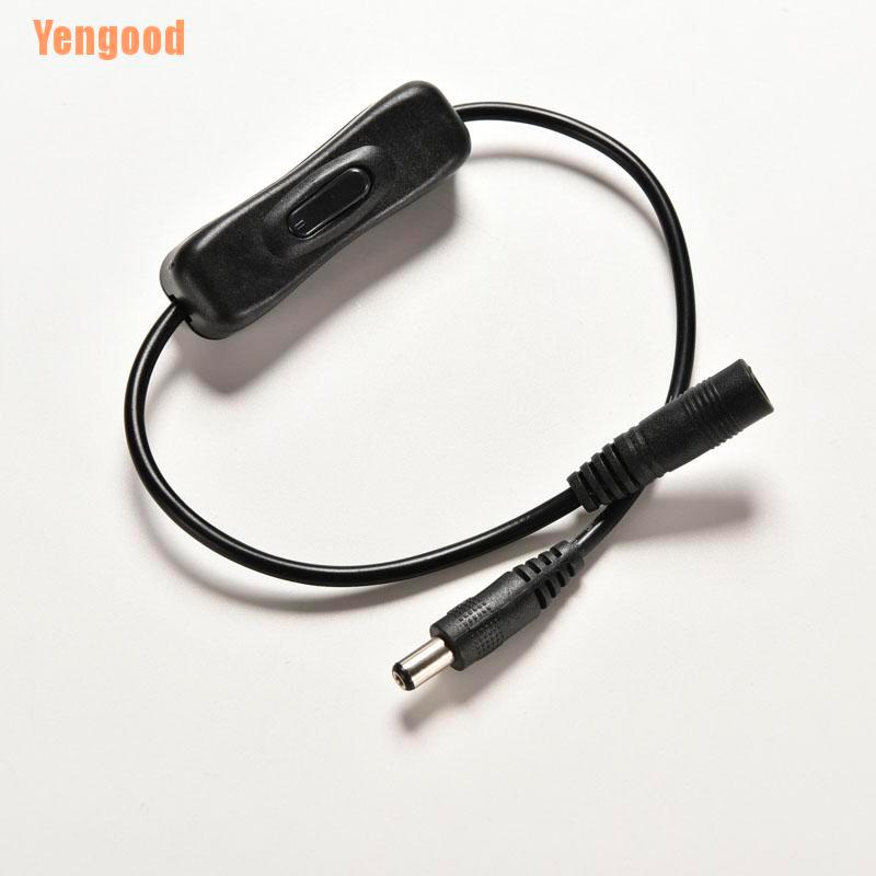 (Yengood) In-Line Power Switch ON/OFF 2.1mm/5.5mm Cable Jack For Arduino Plug 12V