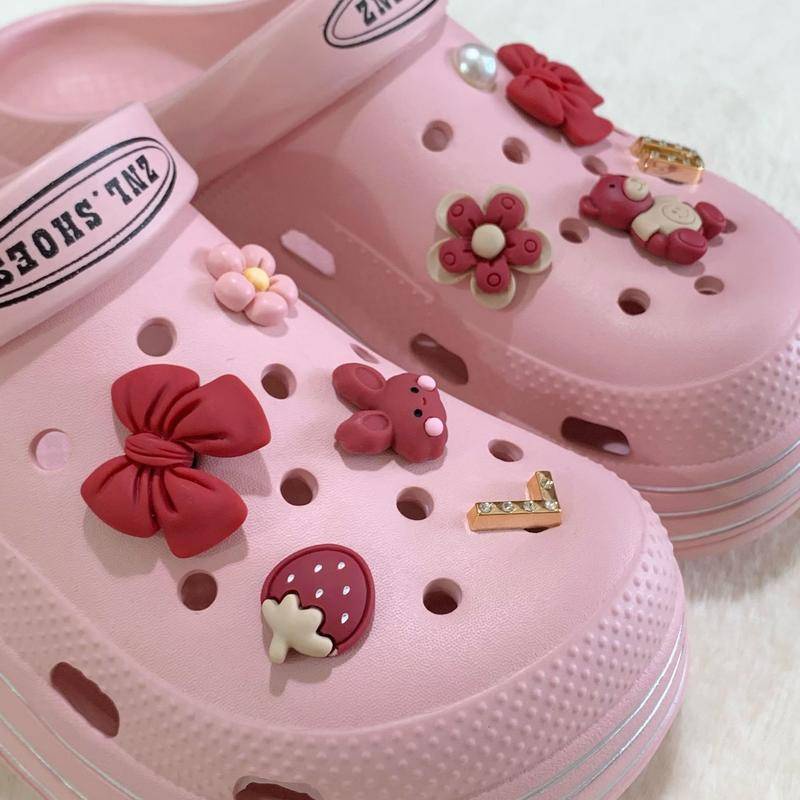 sticker dép crocsSet charm phụ kiện trang trí giày dễ thương DIY
