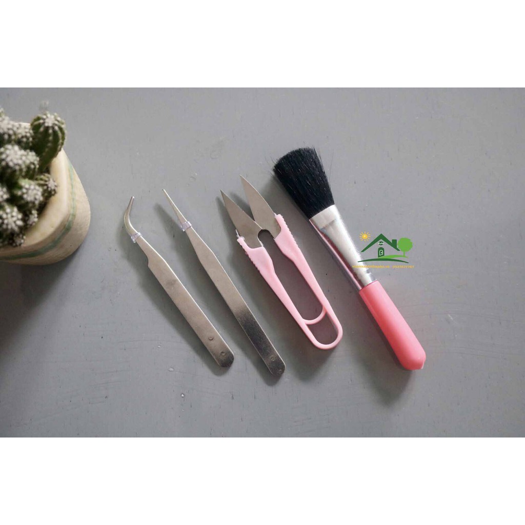 Cặp nhíp 10.5cm mũi cong thẳng gấp đa năng