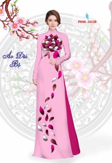 Vải áo dài hoa rơi
