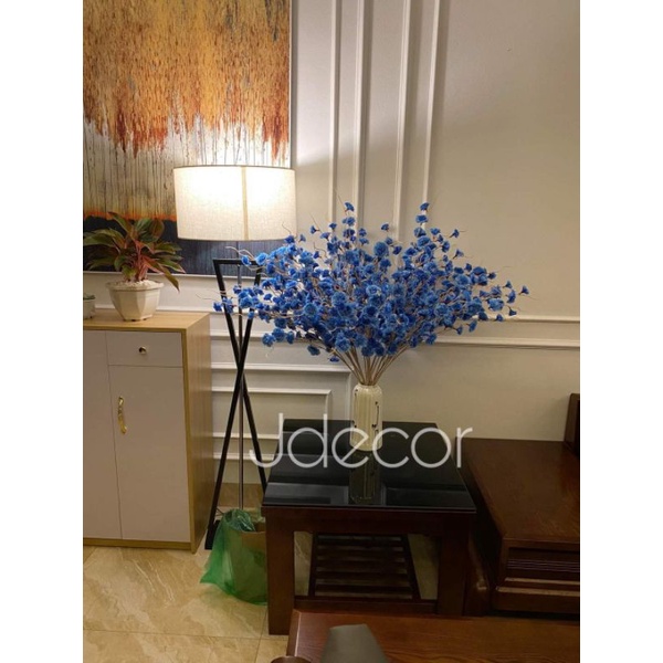 Cành Anh Đào Râu Hoa giả Trang Trí, Hoa decor, phụ kiện trang trí nhà cửa, phụ kiện trang trí lẵng quà
