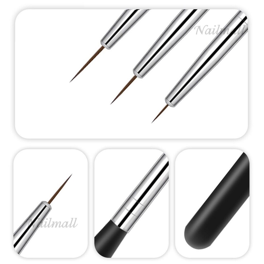 Set 3 Cọ Vẽ Trang Trí Móng Tay Nghệ Thuật
