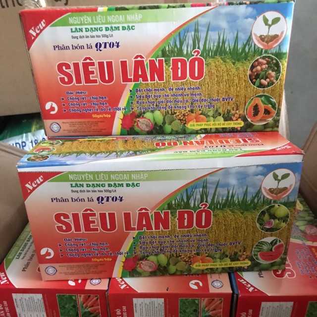 Bán sỉ Siêu Lân Đỏ (gói 20ml bán theo hộp 1 hộp 50gói)