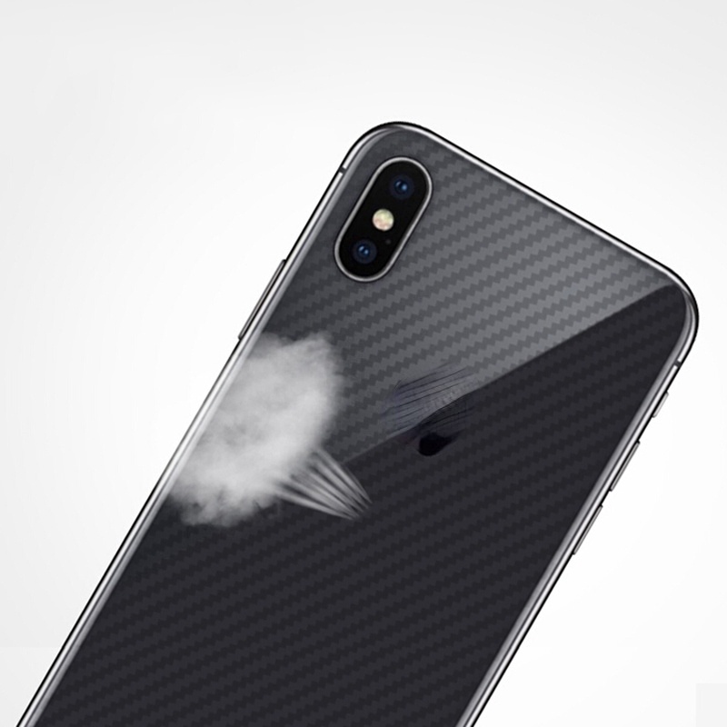 For iPhone 11 PRO XS MAX XR X 7 8 6 6S PLUS Carbon Fiber Soft Back Protector Sticker Back Film