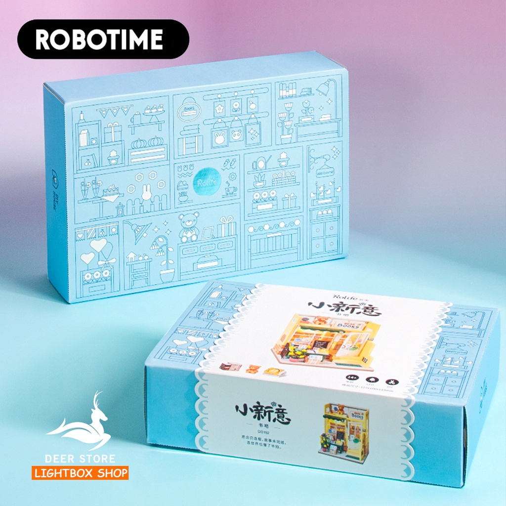 Nhà búp bê ROBOTIME DIY | Mô hình nhà gỗ tự lắp ráp | TẶNG KEO và NHÍP