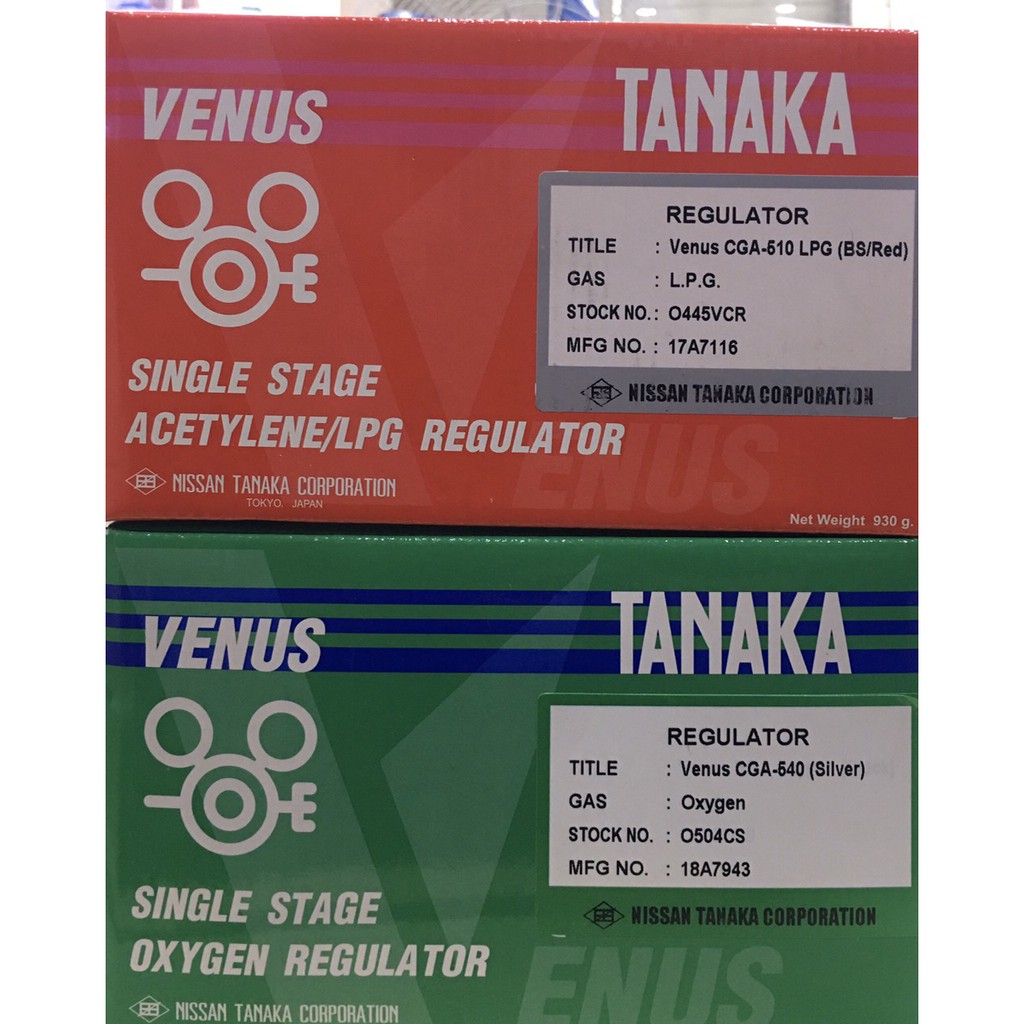 Đồng hồ điều áp khí OXY/GAS Venus TANAKA Thái Lan