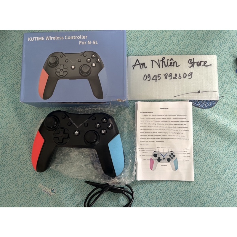 Tay cầm pro controller hãng Kutime cho switch/ Android/Ps 3