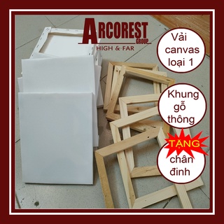 Toan vẽ tranh canvas size lớn Acrylic nhiều size( Tặng chân đinh treo tường)