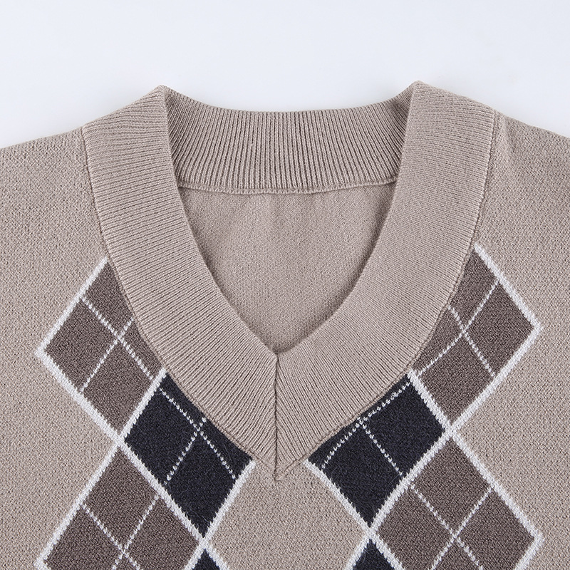 Áo Sweater Dệt Kim Tay Dài Thiết Kế Dáng Rộng Thoải Mái