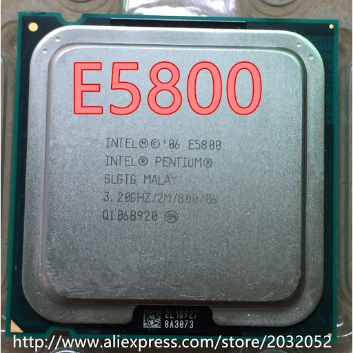 Cpu cũ intel pentium Dual core E5200 E5300 E5400 E5700 E5800 socket 775- hàng sưu tầm