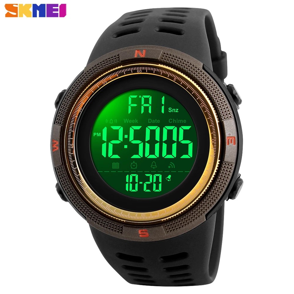 Đồng Hồ Điện Tử Đèn LED SKMEI 1251 Đa Năng Chống Thấm Nước Cho Nam
