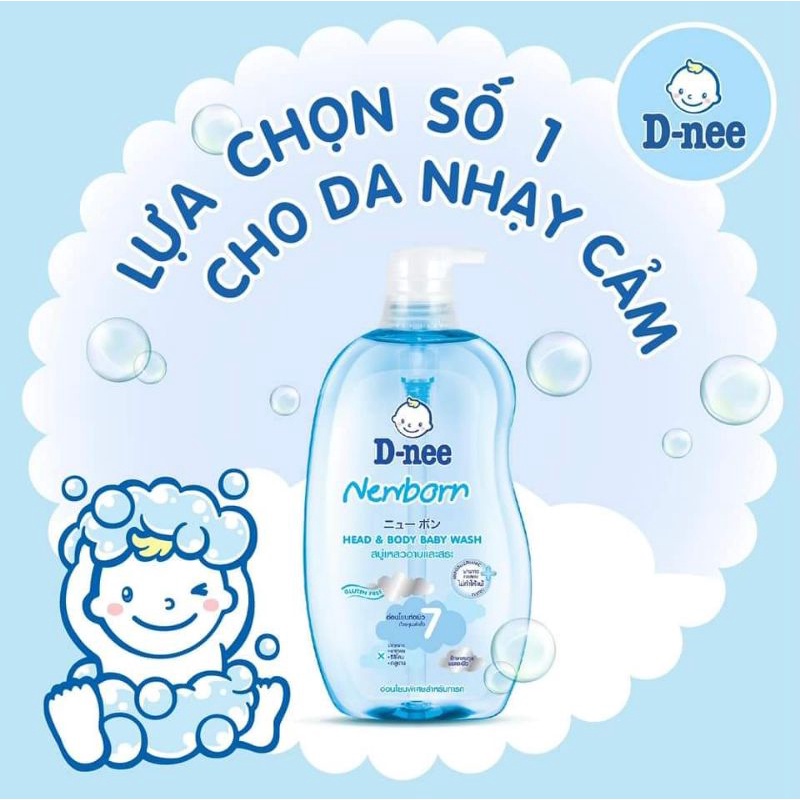 Sữa tắm gội cho bé Dnee 380g