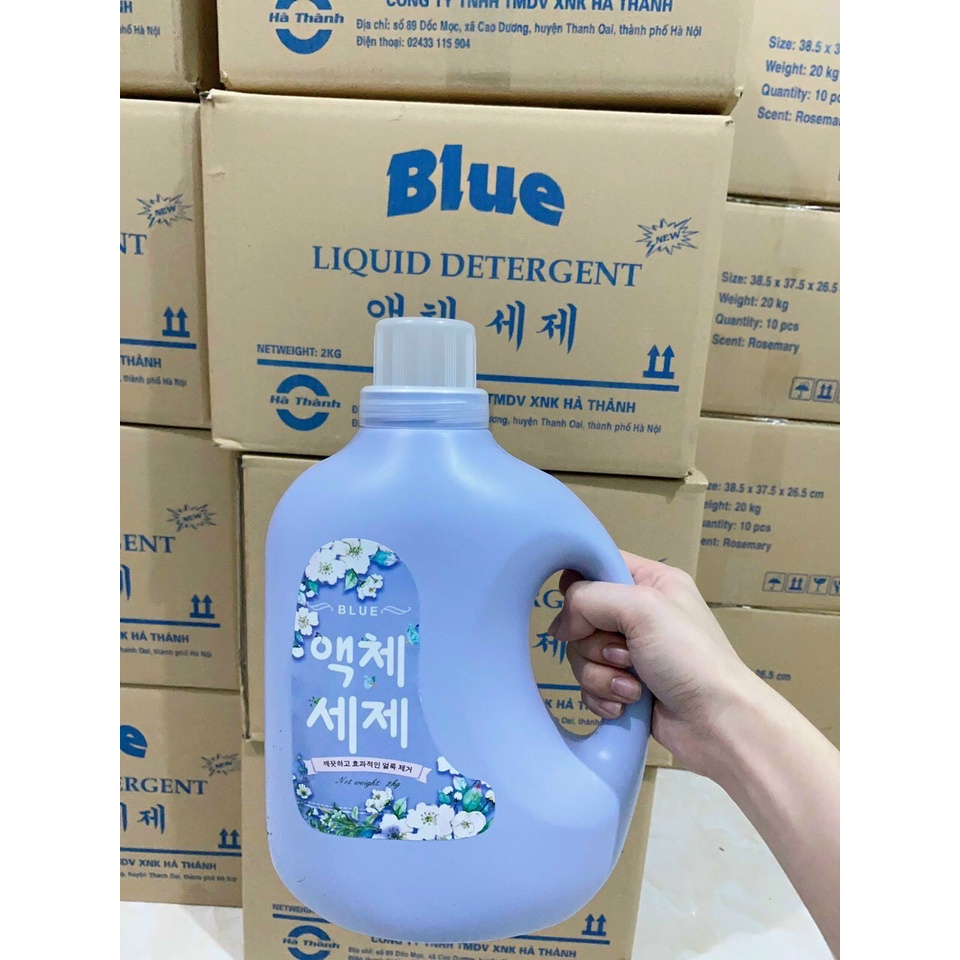 [HÀNG TỐT - GIÁ RẺ] NƯỚC GIẶT BLUE HƯƠNG HOA HÀN QUỐC CAN 2KG