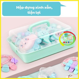 Bộ Xúc Xắc Gặm Nướu Đồ Chơi Lục Lạc Cho Bé 7.8.9.10.11.12 Món XX02