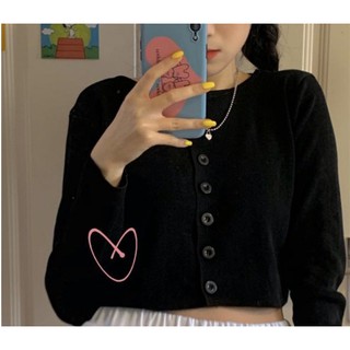 THF ÁO CROPTOP NÚT DÀI TAY THUN GÂN C1-1