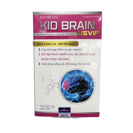 Cốm Bổ Não KID BRANIN Bổ Sung DHA Hỗ Trơ Phát Triển Não Bộ Trong Giai Đoạn Tăng Trưởng