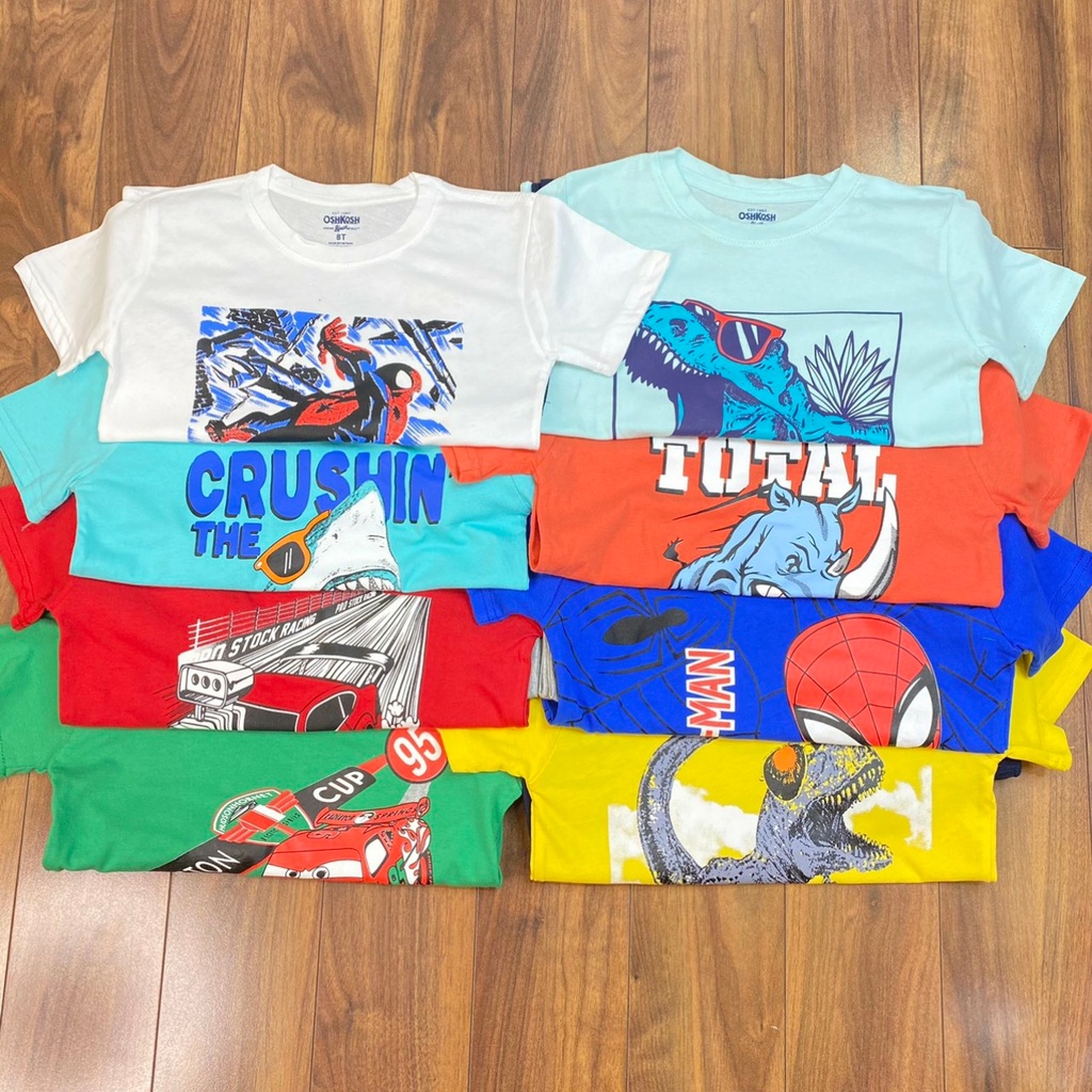 Bộ bé trai cộc tay quần đùi 15-40kg cotton Osh.kosh size đại