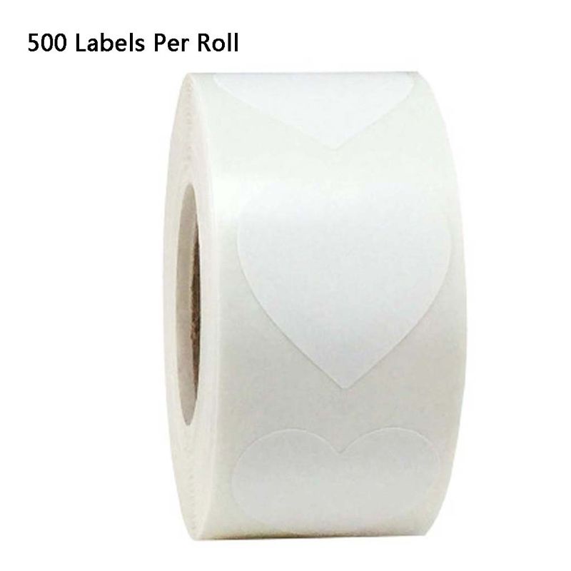 Cuộn 500 miếng dán hình trái tim trang trí sổ tay