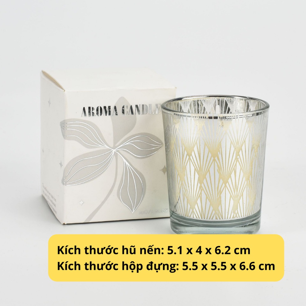 Nến Thơm Phòng Ngủ Sáp Thơm Candle Cup Tinh Dầu Thiên Nhiên Không Khói Sang Trọng Deluxe NEN21