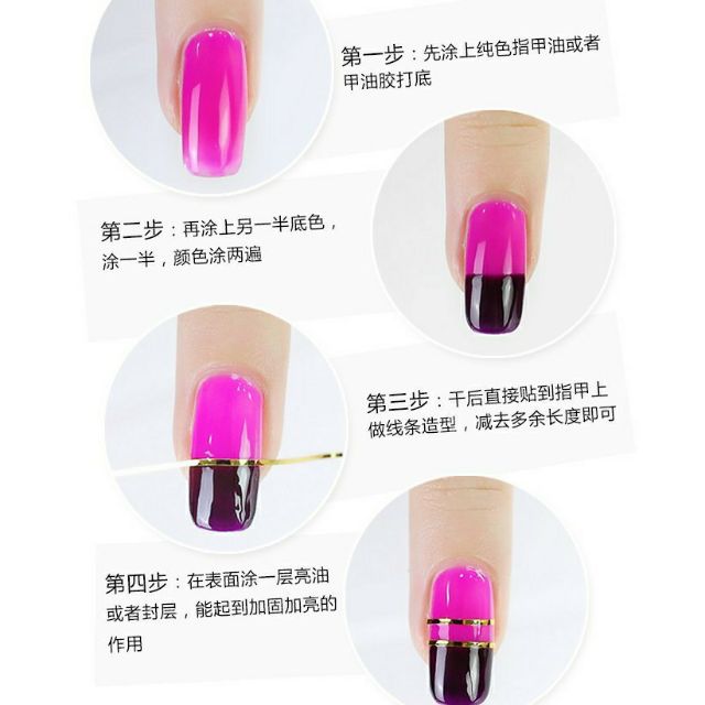 Dây kim tuyến trang trí móng 30 cuộn đủ màu Thiên Di Nail