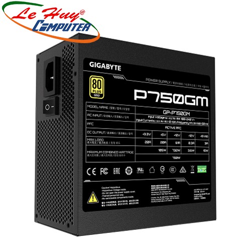 nguồn máy tính Gigabyte GP-P750GM 750W 80+ GOLD Modular