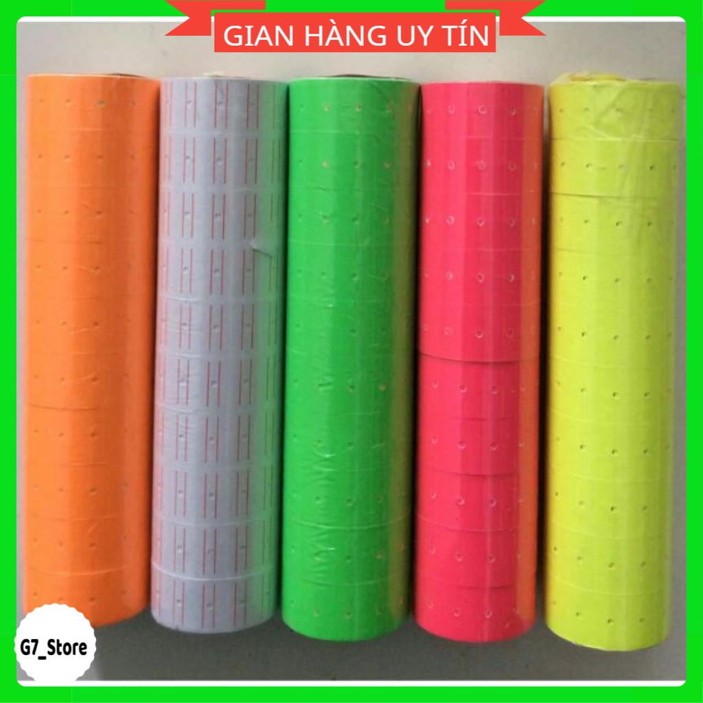 GIẤY DÁN GIÁ TIỀN,BĂNG DÍNH DÁN GIÁ 1 LỐC (10 CUỘN)