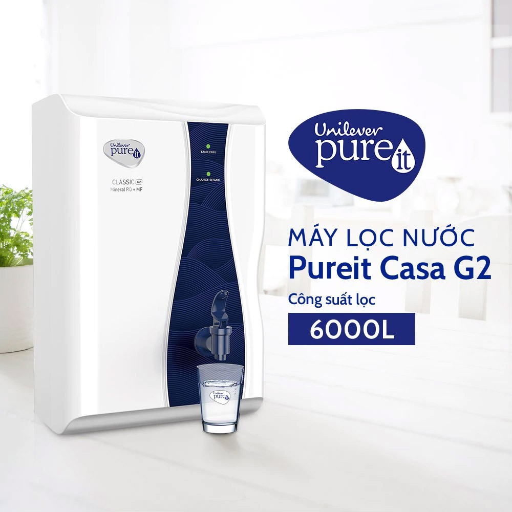 Máy lọc nước Unilever Pureit CASA G2 6000L - Hàng Chính Hãng