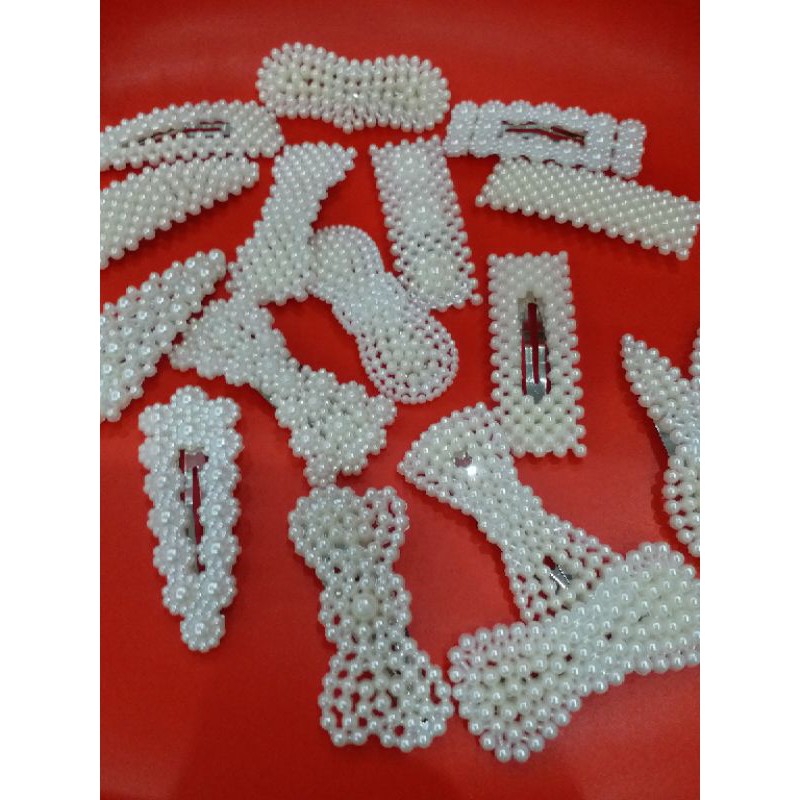 Set 10 kẹp tóc đính hạt cho bạn gái siêu xinh