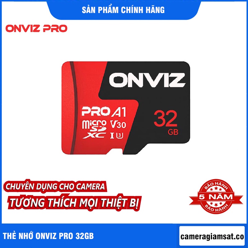 [FREESHIP]Thẻ nhớ 64gb/ 32gb Onviz Pro U3, Class 10 - Chuyên dụng Camera ip, camera hành trình, các thiết khác