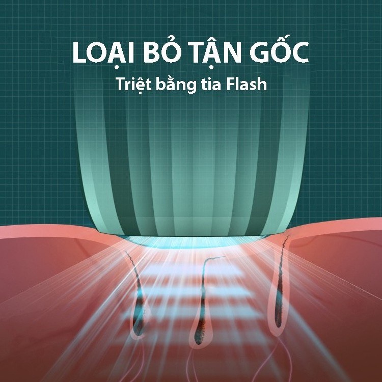 Máy triệt lông cầm tay công nghệ mới FINOSE TL01 – Triệt lông nách / Tay / Chân/ Vùng kín/ Mặt – Se khít lỗ chân lông.